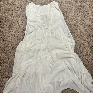 Free people white flowy tunic